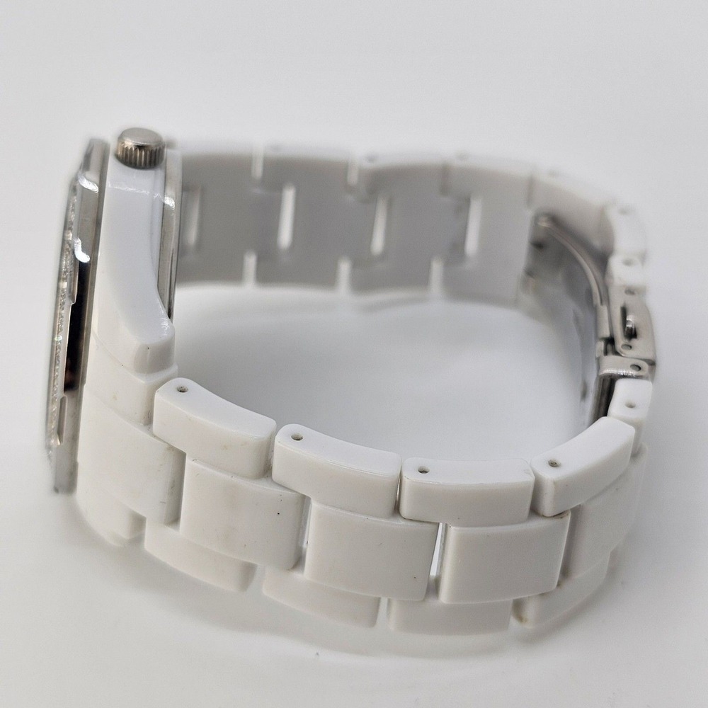 Relic Watch Women 38MM White Dial‎ Day Date White Band 6" Wrist New Battery - Picture 7 of 12